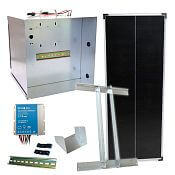 Basic sada solární ohradník - Kompletní přenosná schránka + konzole a panel 100 W
