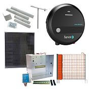 Expert sada solární ohradník - Kompletní přenosná schránka + 2J zdroj, panel 40 W, síť drůbež 112 cm