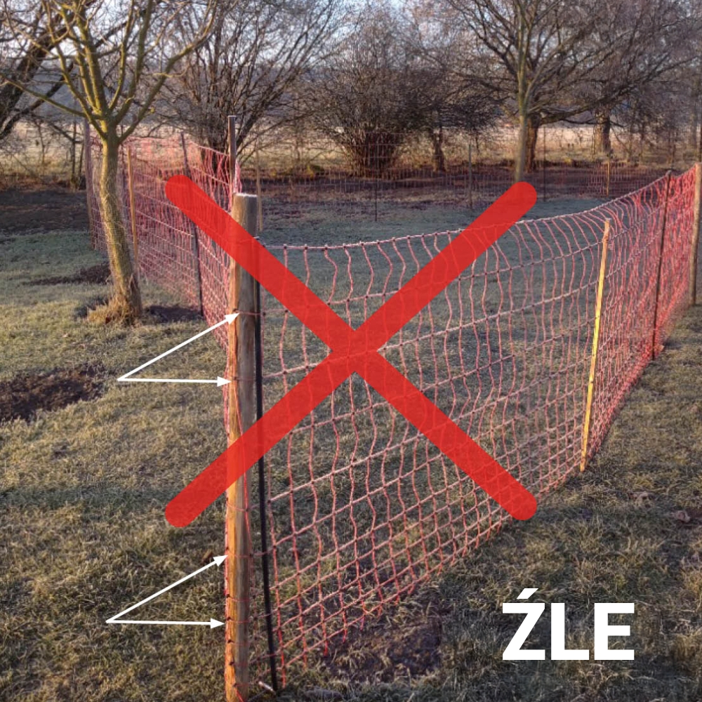 Chybná ukázka instalovaného vodiče
