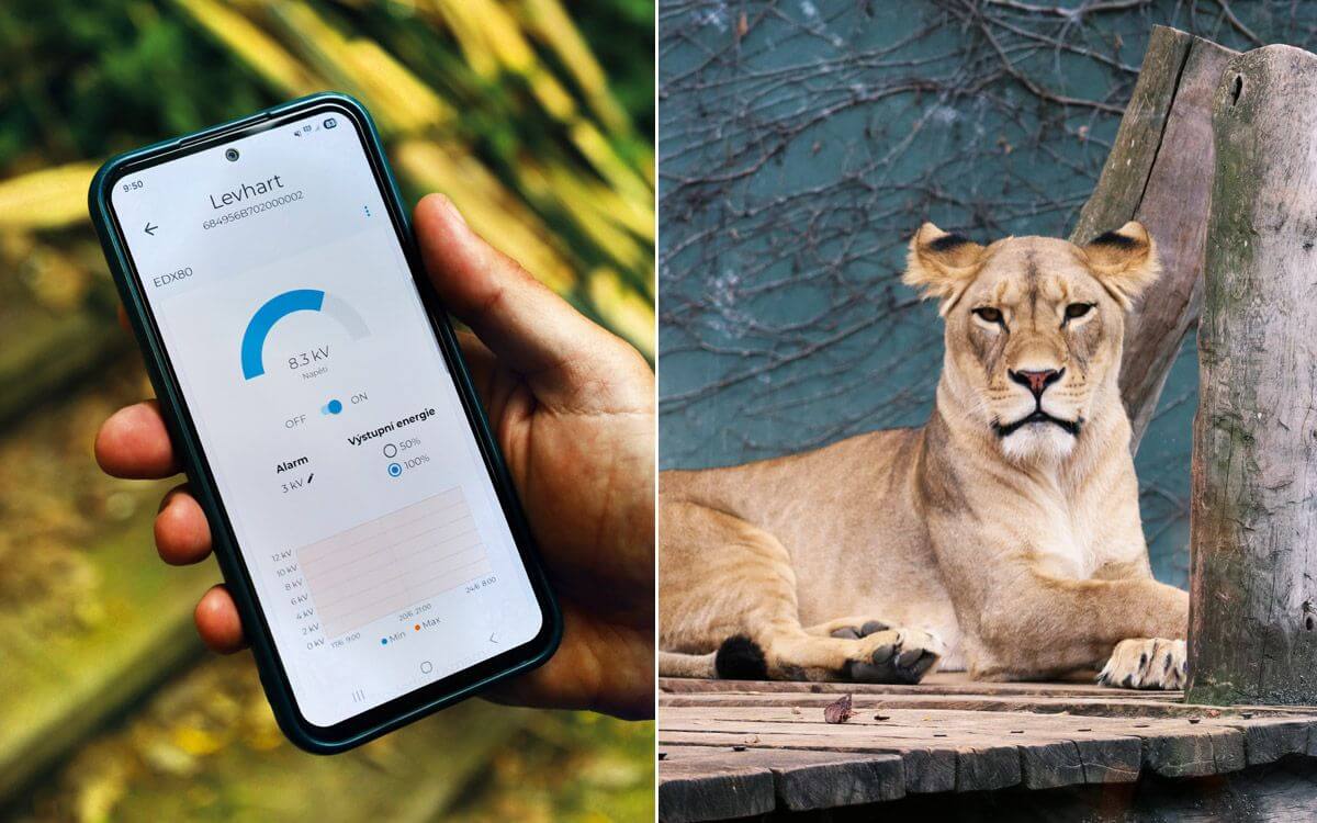 Instalace Chytré Farmy fencee Cloud do Zoo Olomouc