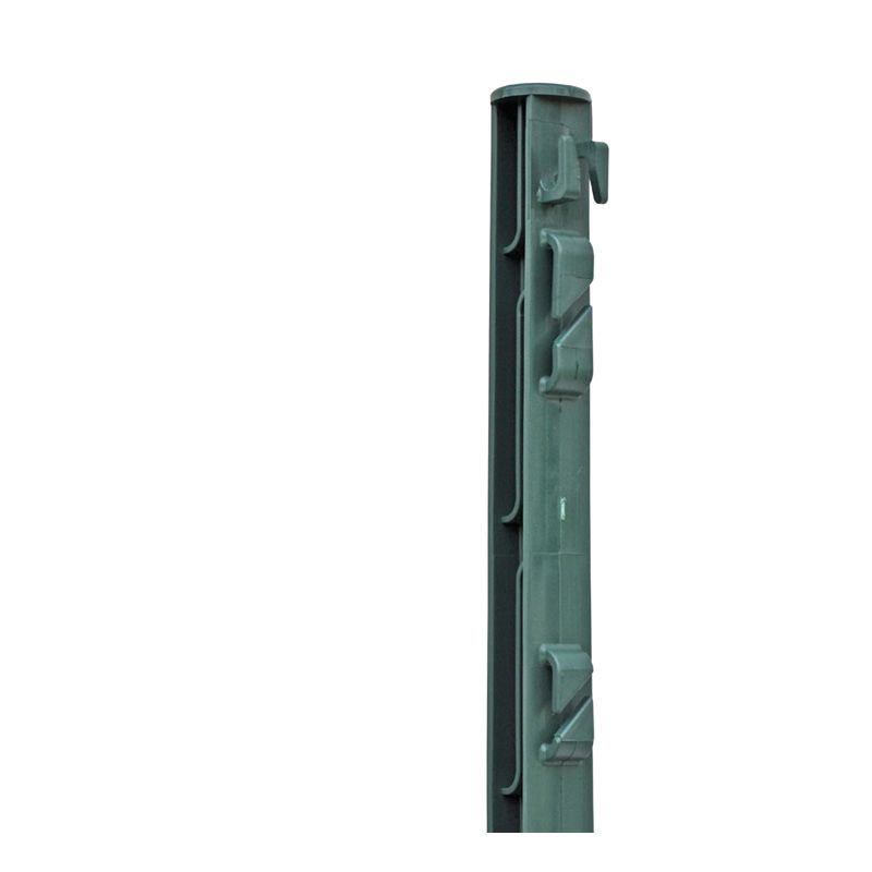 Sloupek plastový pro elektrický ohradník, délka 74 cm, 7 oček, zelený