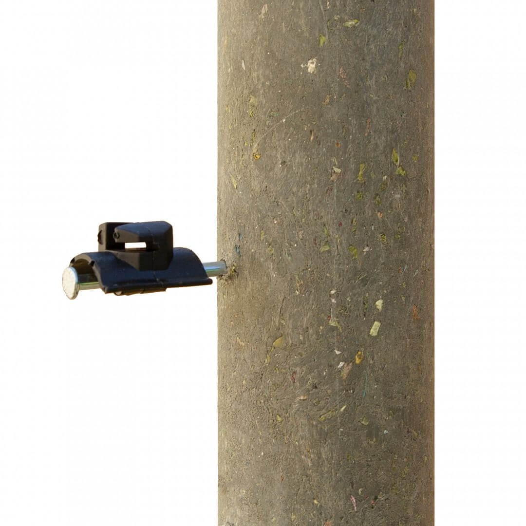 Izolátor pro elektrický ohradník s hřebíkem 70 mm, pro lanko, drát - 25 ks