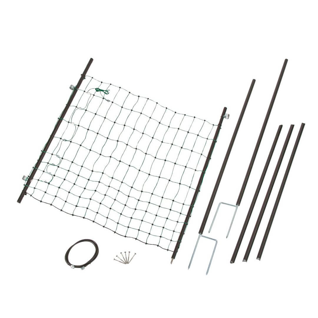 Vchodová branka k elektrické ohradníkové síti, výška 105 cm, šířka 86 cm, dvojitý hrot