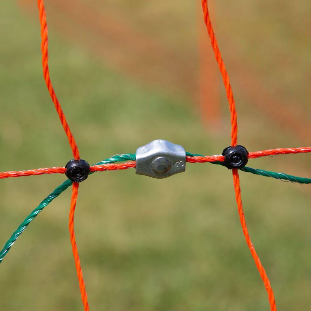 Vchodová branka k elektrické ohradníkové síti, výška 105 cm, šířka 86 cm, dvojitý hrot