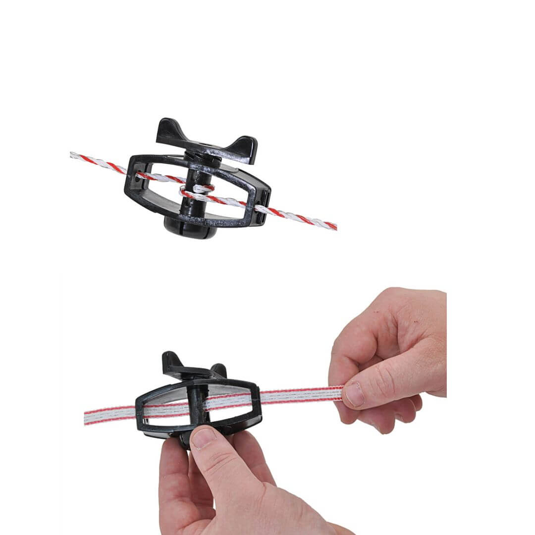Plastový napínák na lanka elektrické ohrady, vodiče do 3 mm – 4 ks