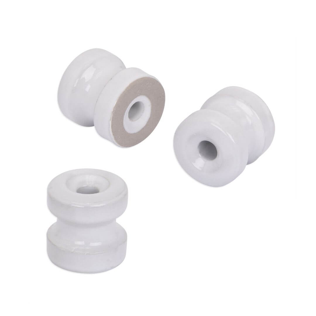Rohový izolátor pro elektrický ohradník, porcelánový – 4 ks