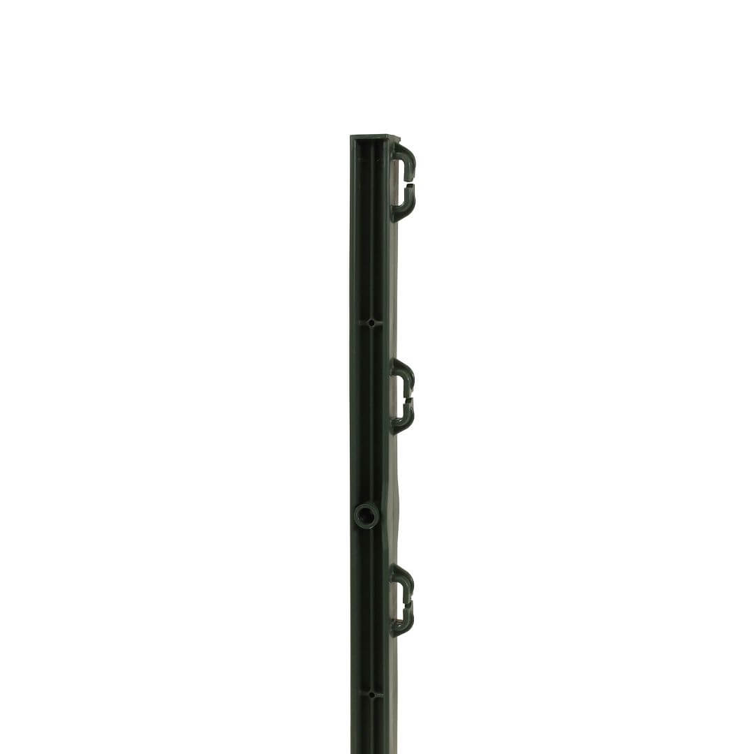 Sloupek plastový pro elektrický ohradník, délka 70 cm, 5 oček, tmavě zelený