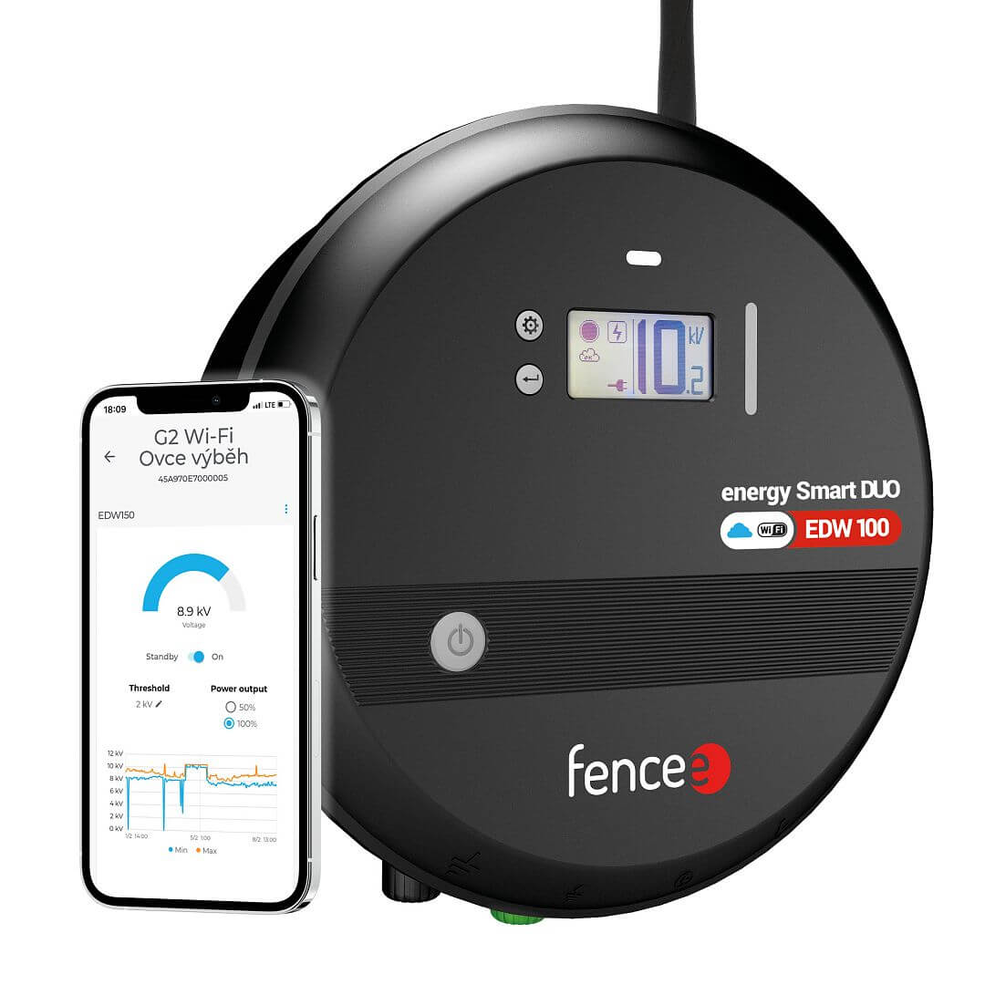 Wi-Fi zdroj pro elektrický ohradník fencee energy Smart DUO EDW100