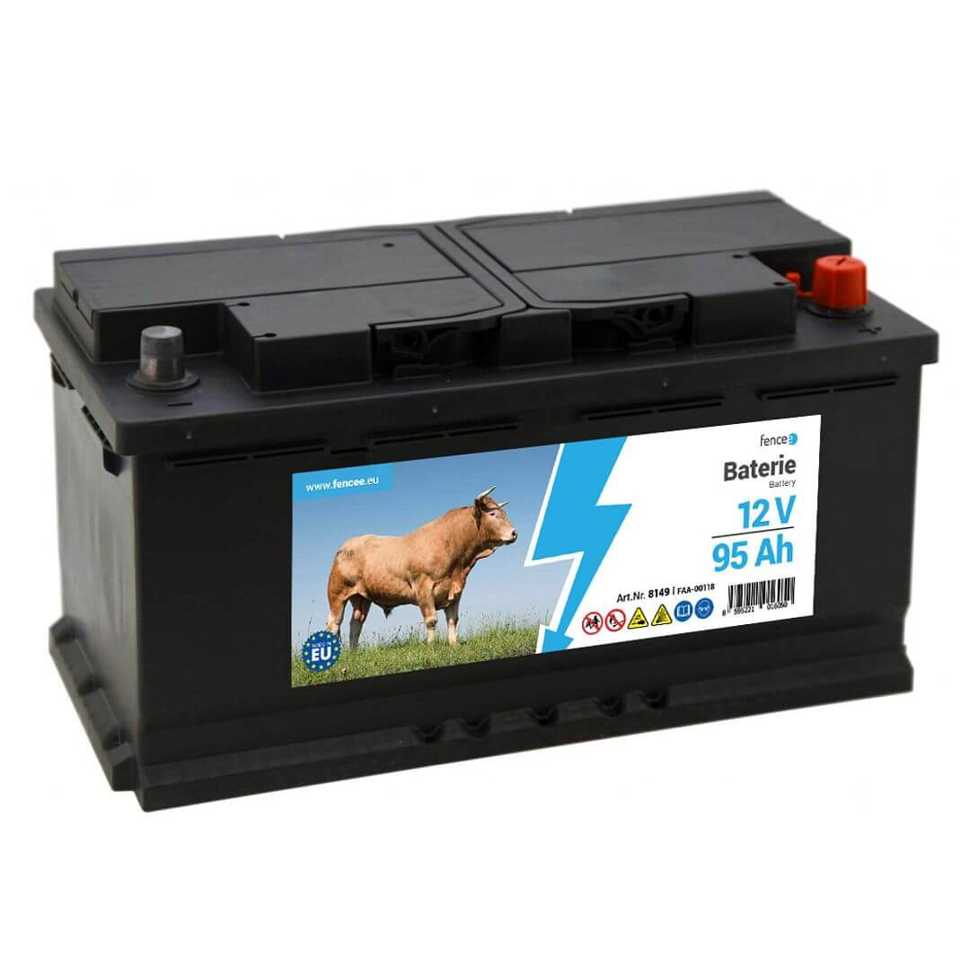 Sada solární elektrický LTE ohradník s výkonem 8 J, solární panel 200 W, regulátor a 12V baterie 95 Ah