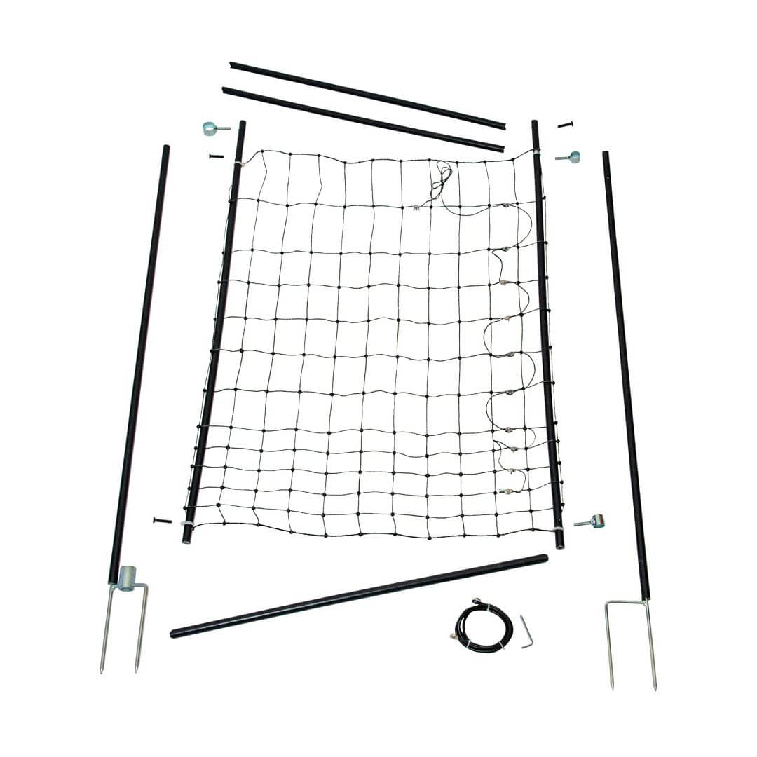 Vchodová branka k síti pro elektrický ohradník, výška 120 cm, šířka 86 cm, dvojitý hrot