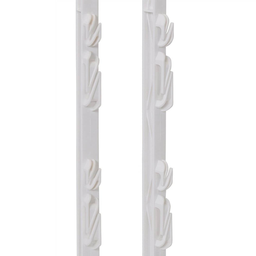 Plastový sloupek pro elektrický ohradník, délka 125 cm, 9 oček, bílá