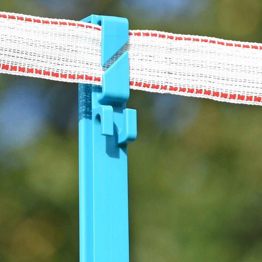 Plastový sloupek pro elektrický ohradník, délka 156 cm, 11 oček, modrá