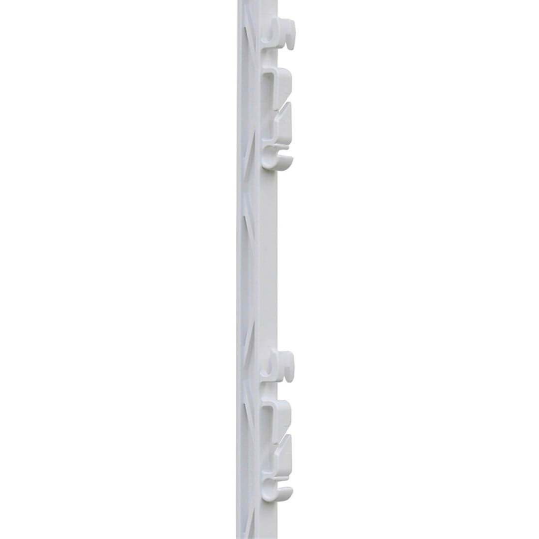 Plastový sloupek pro elektrický ohradník, délka 157 cm, 12 oček, bílá