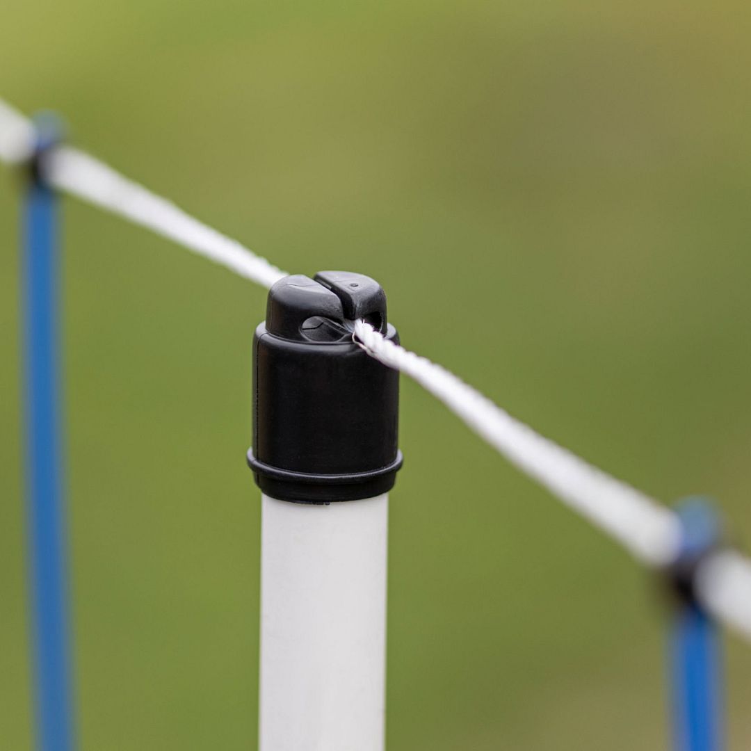 Modrá síť pro elektrický ohradník proti vlkům, výška 145 cm, délka 50 m, dvojitý hrot
