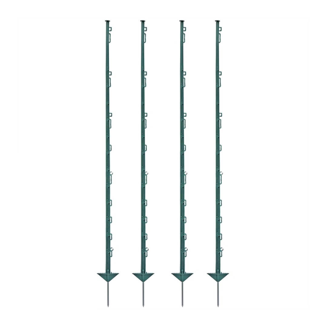 Plastový sloupek pro elektrický ohradník, délka 150 cm, 14 oček, zelený
