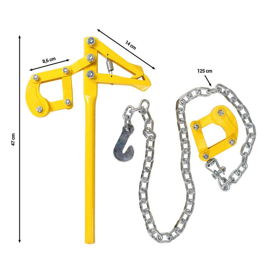 Pákový řetězový napínák s hákem pro elektrický ohradník, délka 120 cm