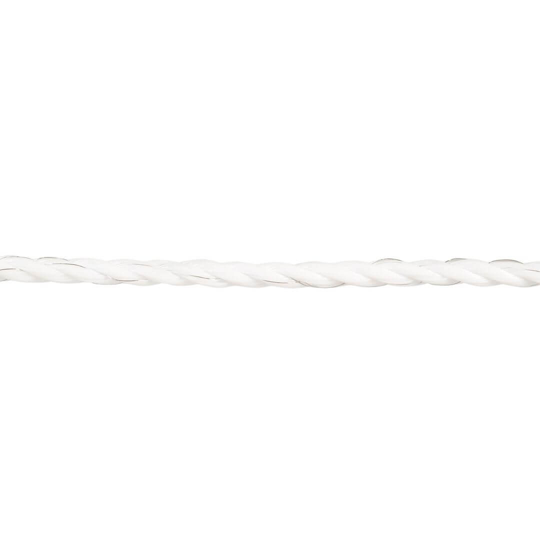 Lano pro elektrický ohradník, průměr 5 mm, bílé, délka 200 m