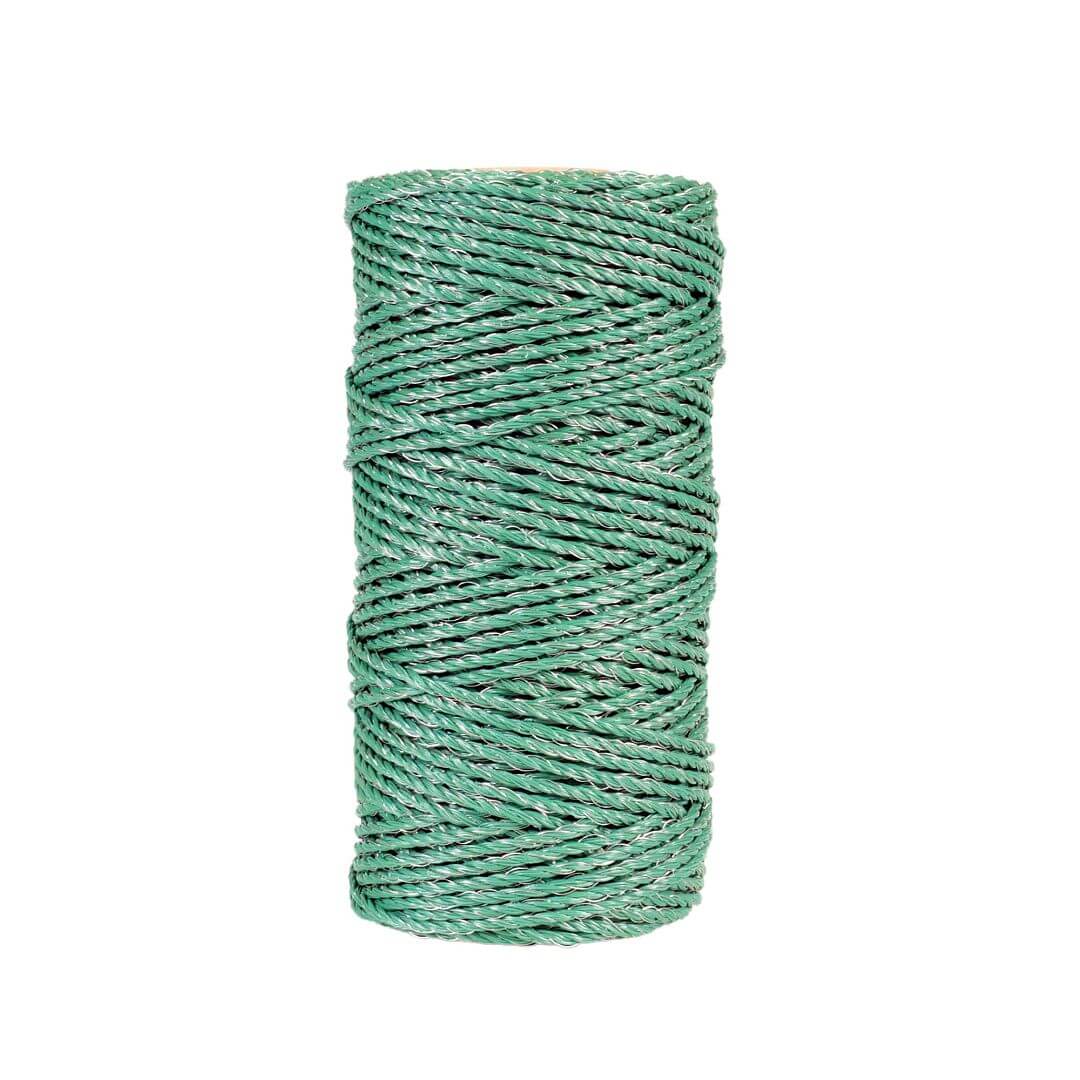 Lanko pro elektrický ohradník, průměr 2,5 mm, zelené, délka 100 m