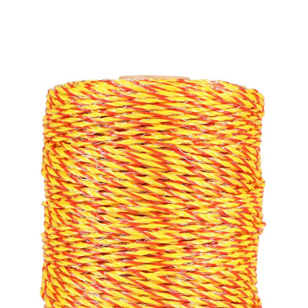 Lanko pro elektrický ohradník, průměr 2 mm, žluto-oranž, 250 m