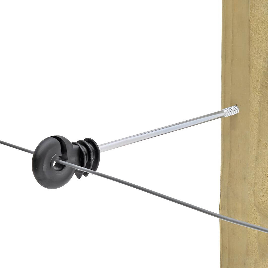 Sada elektrického ohradníku na plot proti kočkám a škůdcům, DUO zdroj, lanko 100m, izolátory 45 ks