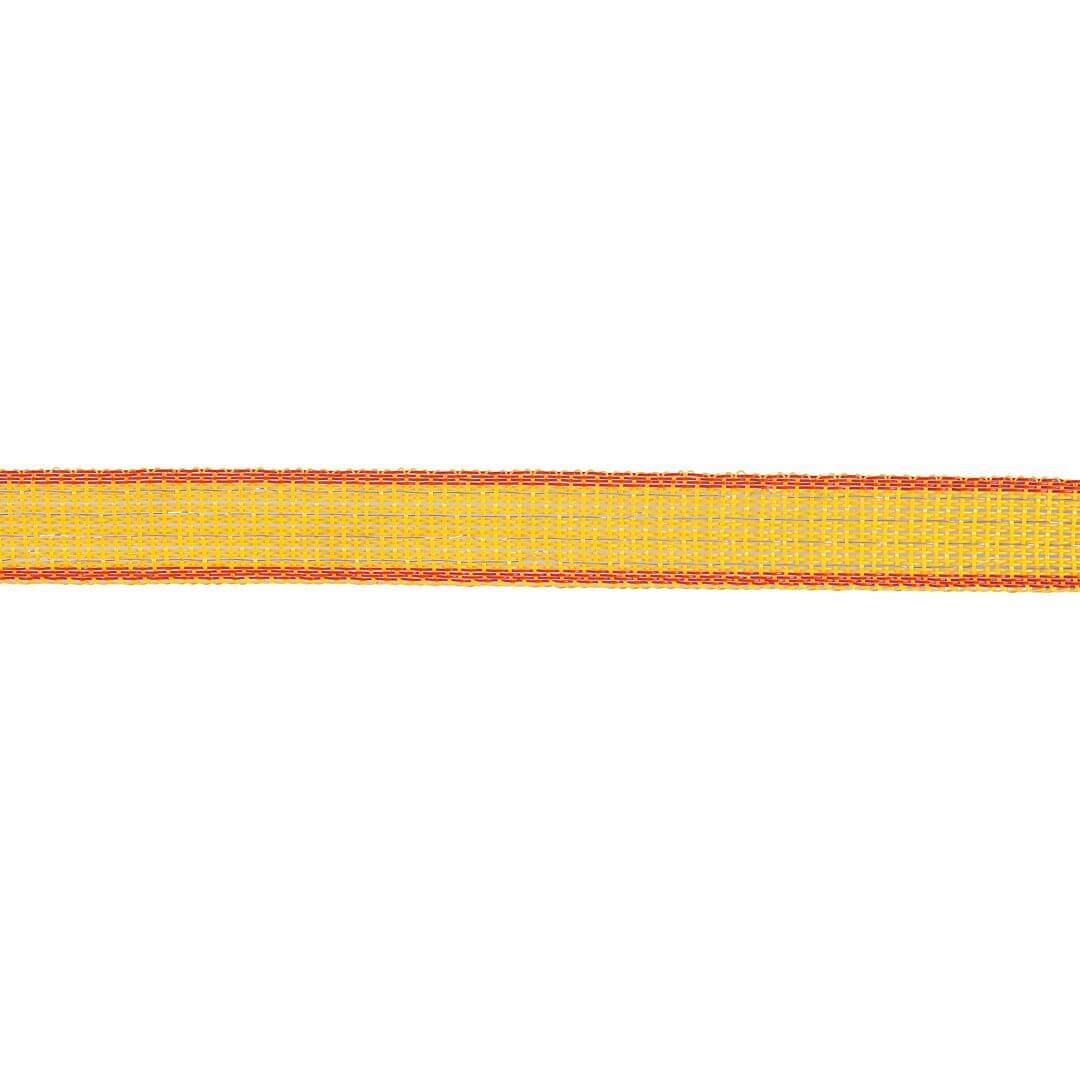 Páska pro elektrický ohradník, šířka 20 mm, žluto-oranžová, délka 200 m