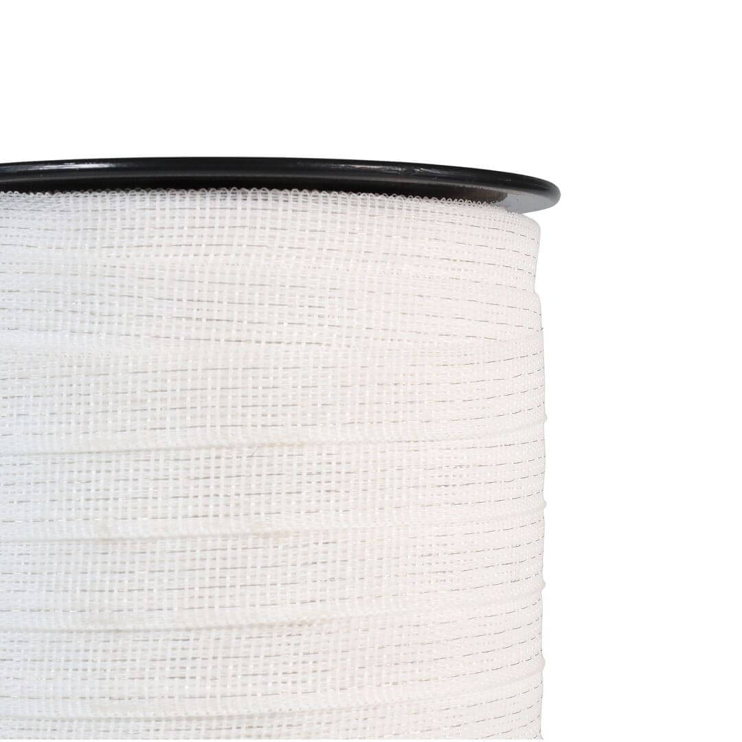 Páska na elektrický ohradník s šířkou 20 mm, bílá, délka 200 m