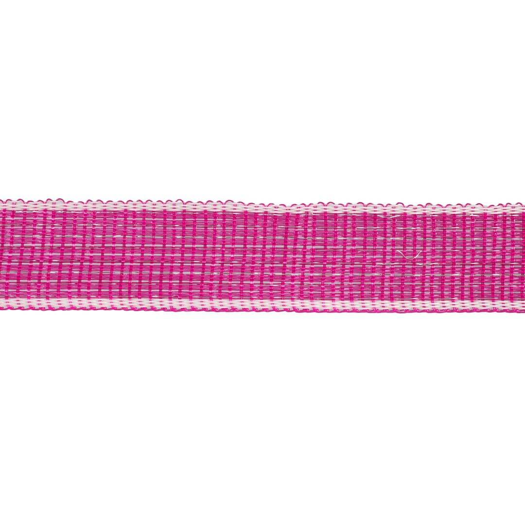 Páska pro elektrický ohradník, šířka 30 mm, růžovo-bílá, délka 200 m