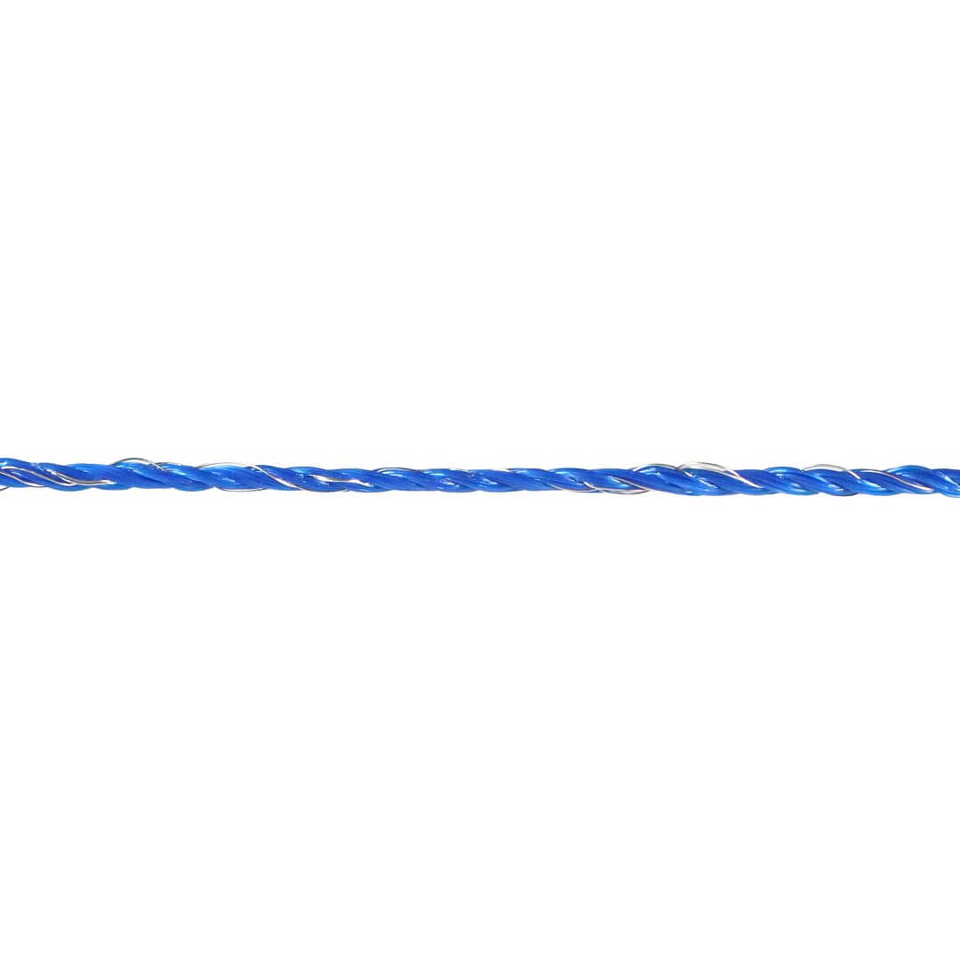 Lanko pro elektrický ohradník, průměr 3 mm, modré, délka 1000 m, 0,17 Ω/m