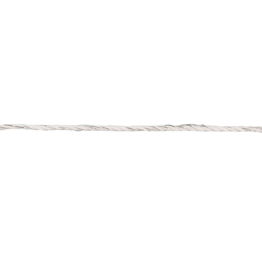 Lanko pro elektrický ohradník, průměr 3 mm, bílé, délka 400 m