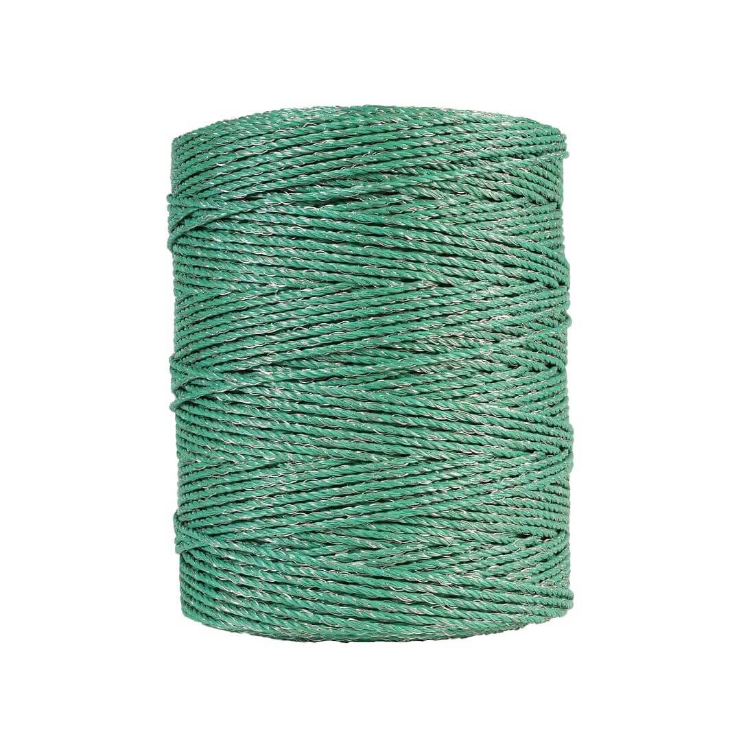Lanko pro elektrický ohradník, průměr 2,5 mm, zelené, délka 400 m