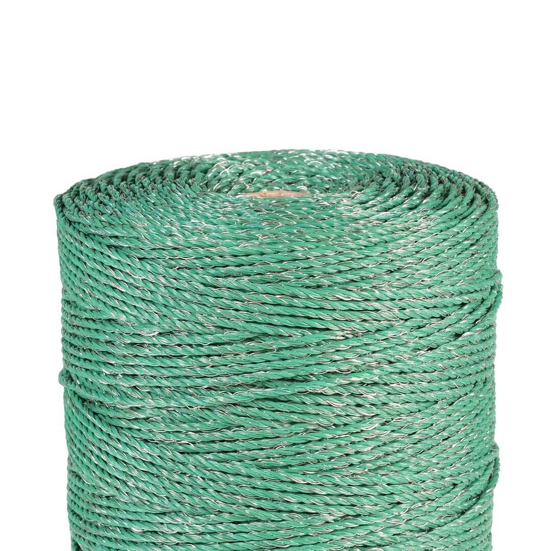 Lanko pro elektrický ohradník, průměr 2,5 mm, zelené, délka 400 m