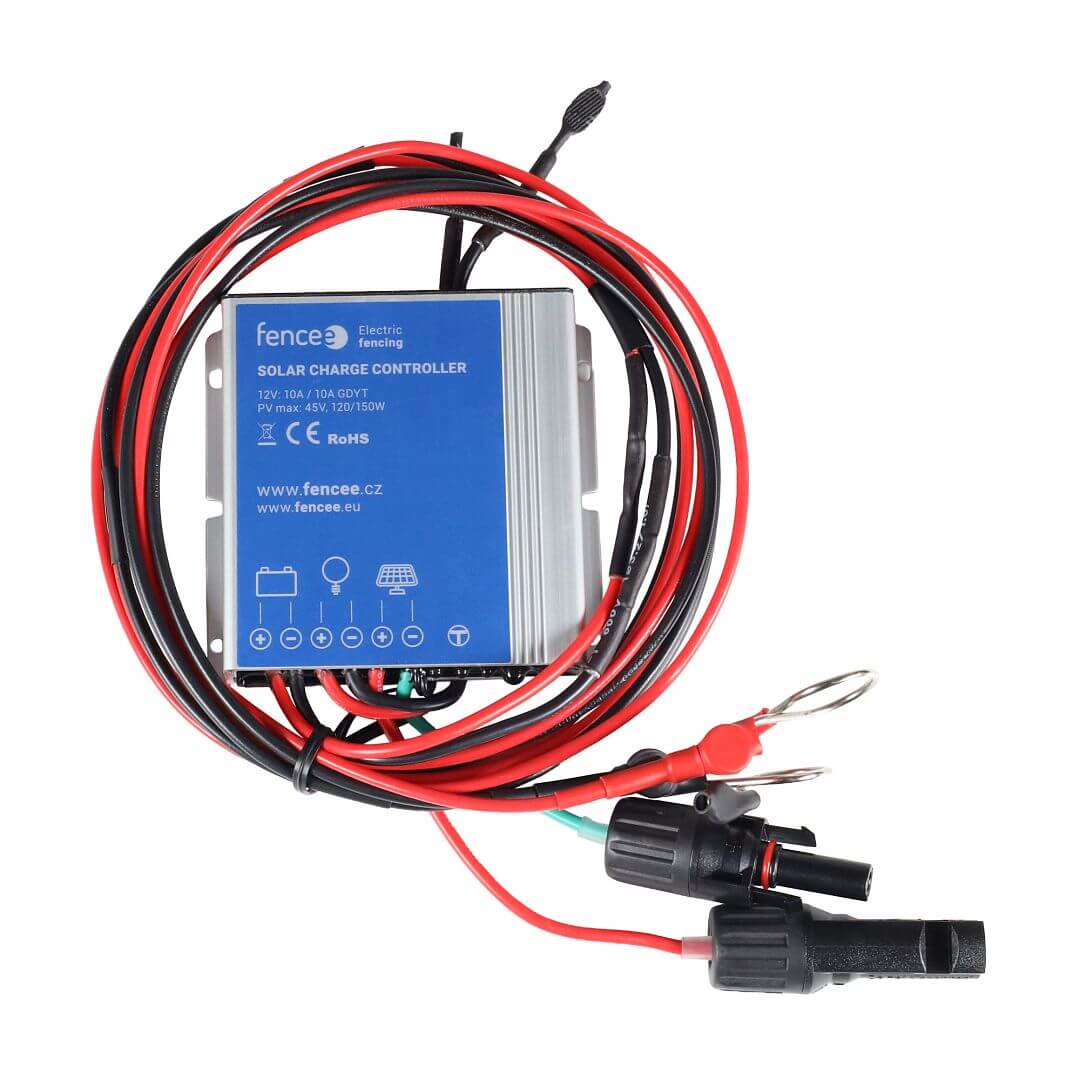 Sada solární elektrický LTE ohradník s výkonem 8 J, solární panel 200 W, regulátor a 12V baterie 95 Ah