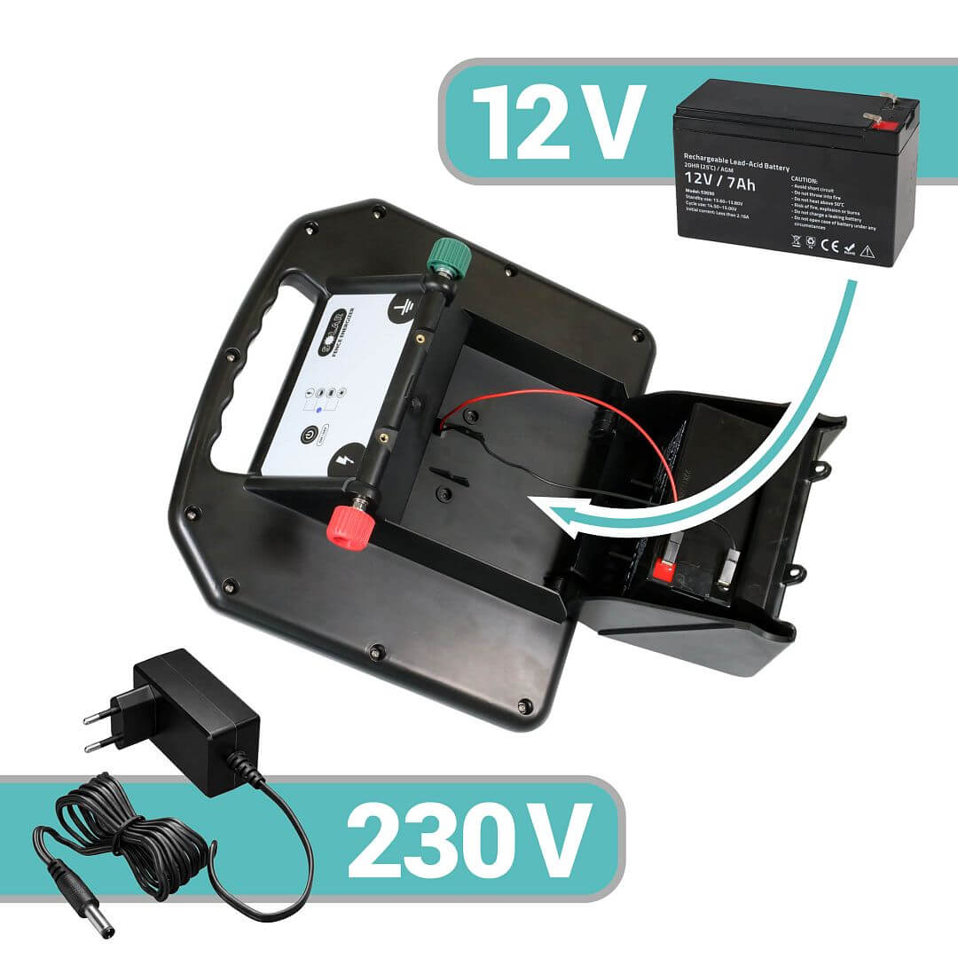 Solární přenosný zdroj pro elektrický ohradník fencee solar DUO SD05