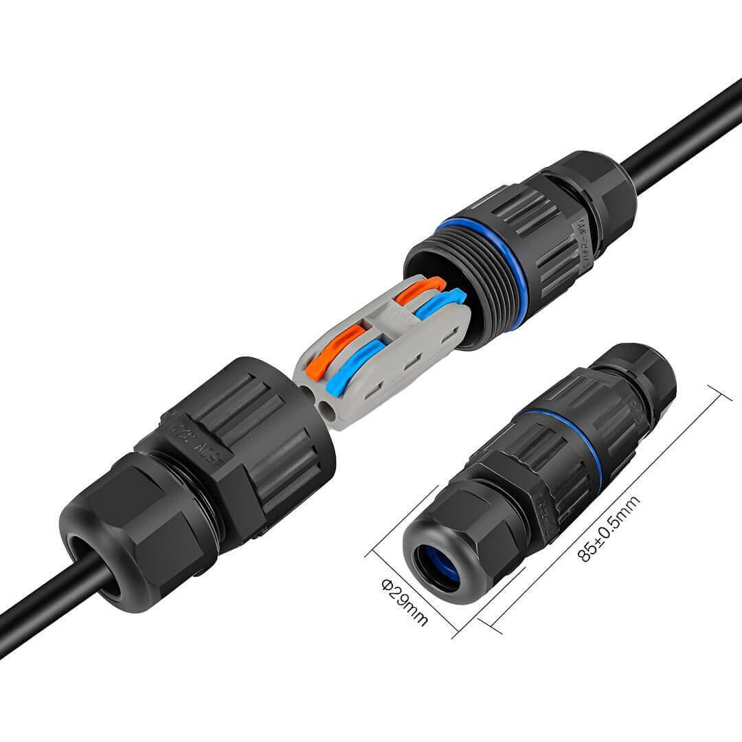 Vodotěsná spojka vysokonapěťového kabelu pro vodiče do Ø 2,5 mm