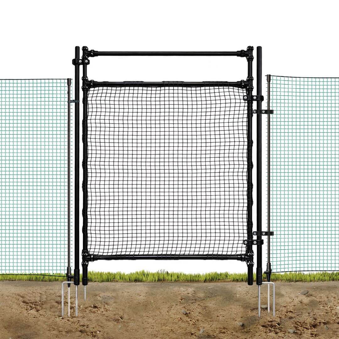 Mobilní oplocení pro psa, drůbež, branka a nevodivá síť FIX s výškou 90 cm