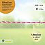 Lano pro elektrický ohradník, průměr 4,5 mm, růžovo-bílé, 200 m, 0,16 Ω/m