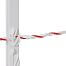 Plastový sloupek pro elektrický ohradník, délka 125 cm, 9 oček, bílá
