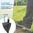 Sklolaminátovy sloupek 110  cm - nášlap - hrot - 2 izolátory pro lanka a pásky