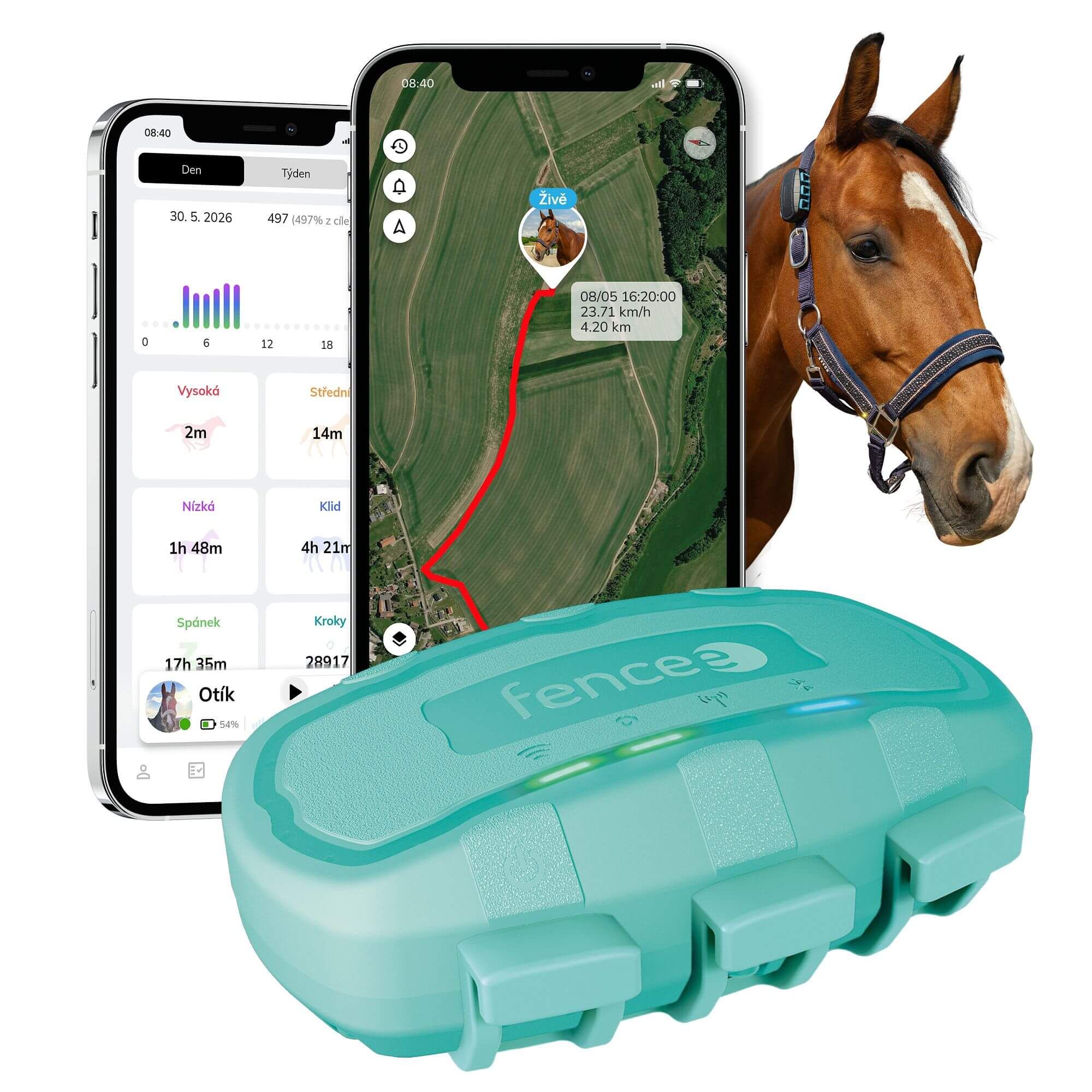 Chytrý lokátor pro koně fencee EquiGPS Track