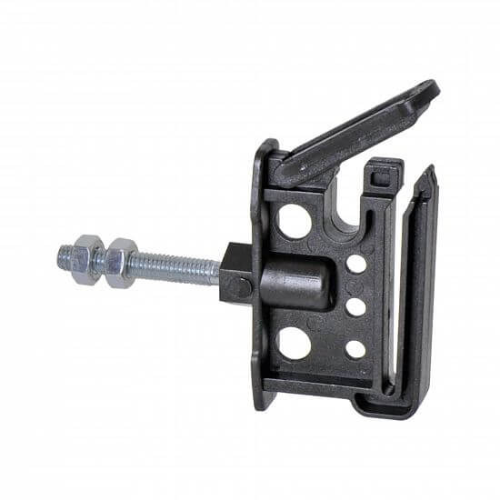 Izolátor k elektrickému ohradníku plochý pro pásku do 40 mm a lanko do 6 mm, metrický závit M6 - 25 ks