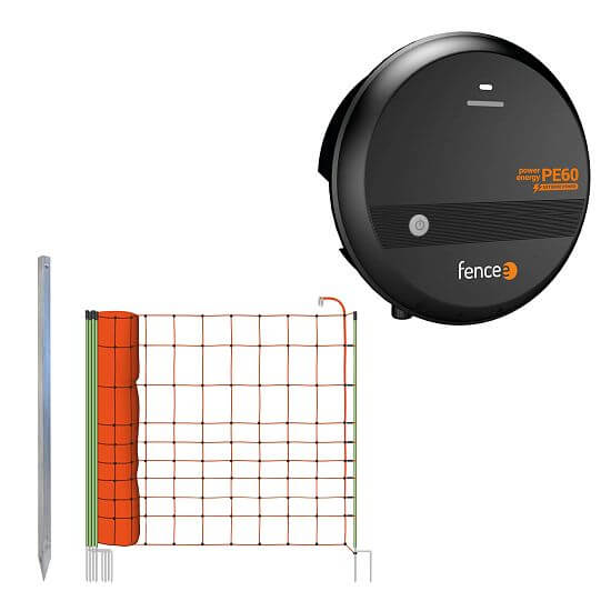 Sada elektrického ohradníku, preventivní ochrana před vlkem, zdroj s vysokým napětím, síť 120 cm
