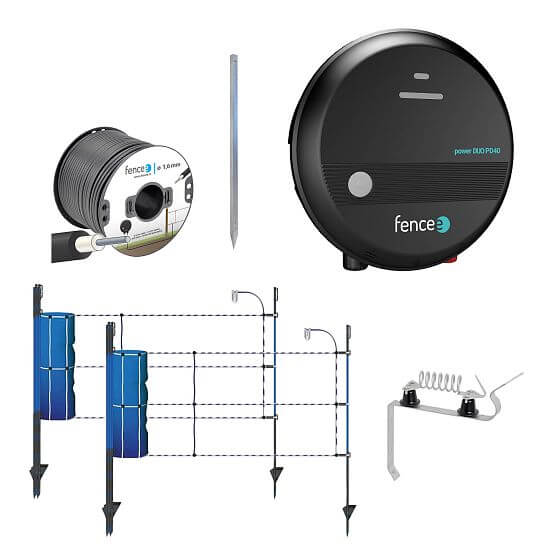 Sada pro elektrický ohradník proti divokým prasatům - DUO zdroj - 2× síť proti divočákům