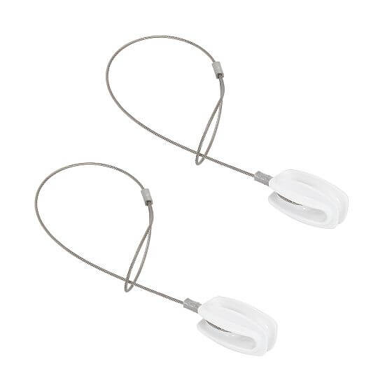 Plastový izolátor "vajíčko" včetně ocelového lanka s okem - 2 ks