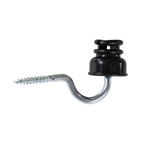 Drážkový izolátor s vrutem pro elektrický ohradník – 25 ks