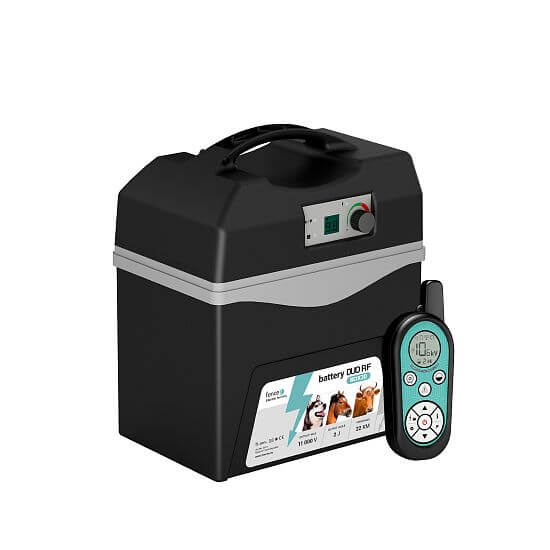 Bateriový přenosný RF zdroj pro elektrický ohradník fencee battery DUO RF BDX20 s ovladačem