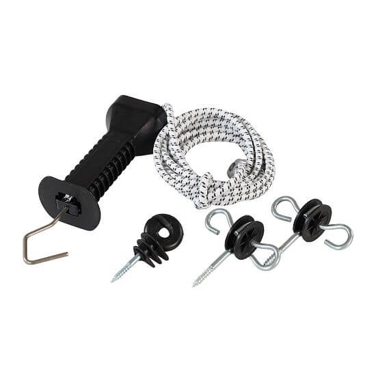 Vchodová brána s gumou pro elektrické ohradníky - 3,2 m až 6,2 m