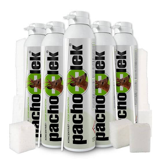 Sada pachový ohradník STOP SRNČATŮM - 6 ks koncentrátu + 460 ks nosičů pachového ohradníku