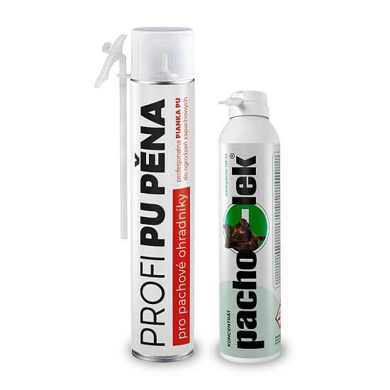 Sada STOP divočákům - proti rytí černé zvěře 1 ks PU pěny + 1 ks koncentrátu