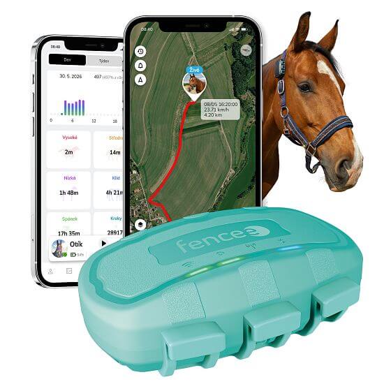 Chytrý lokátor pro koně fencee EquiGPS Track, mentolový