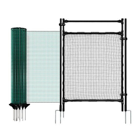 Mobilní oplocení pro psa, drůbež, branka a nevodivá síť FIX s výškou 90 cm